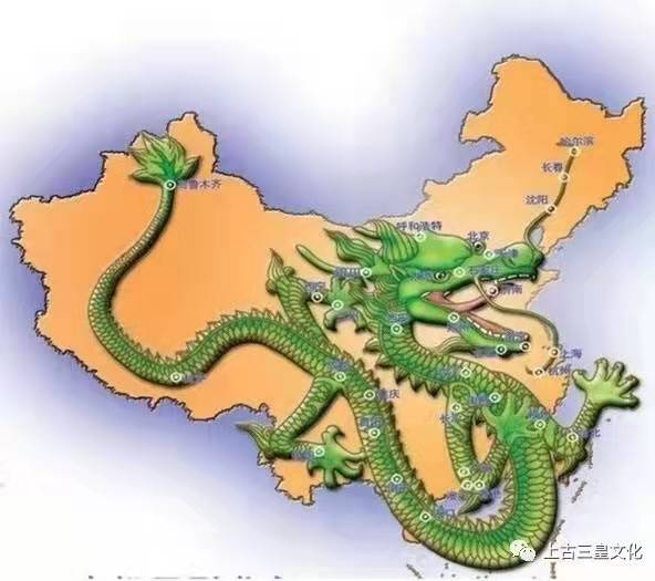中国龙凤地图
